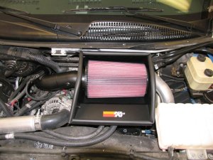 Chevrolet Topkick Performance Air Intake - K&N Engineering - KN 77 Metal Intake, Mandrel-bent aluminum tube, Oiled cotton filter media - 2006